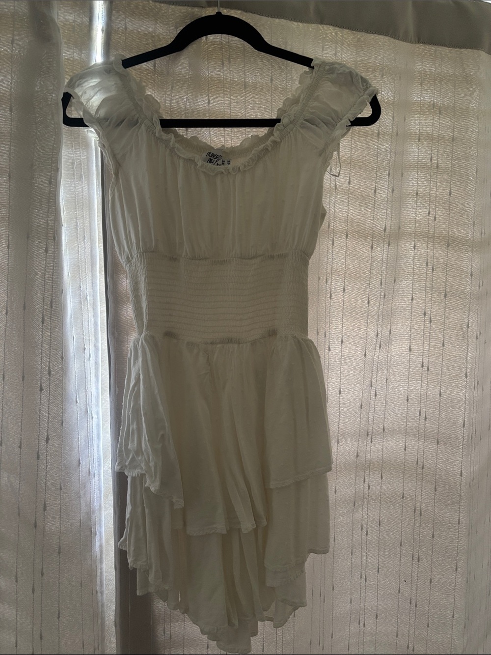 Princess Polly White Ruffled Romper